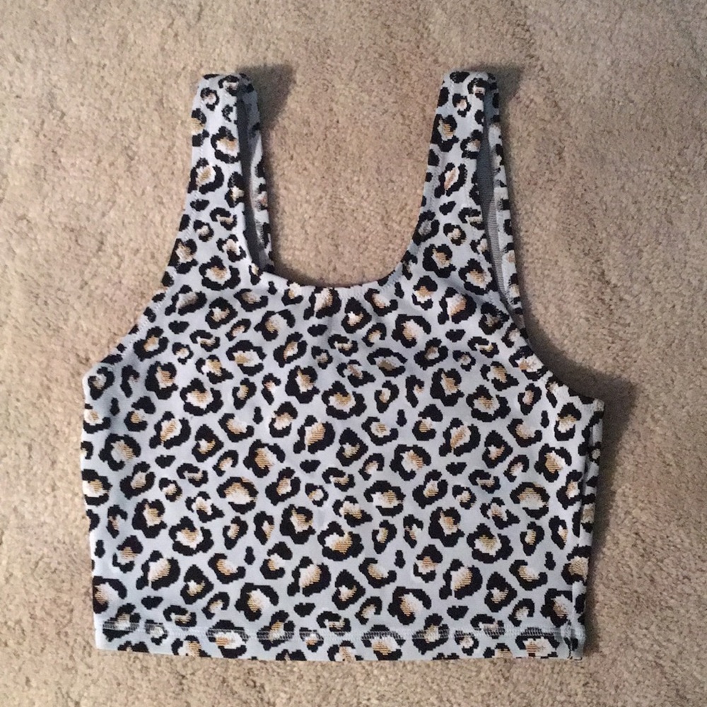 THE UPSIDE boutique Leopard Bra Top!